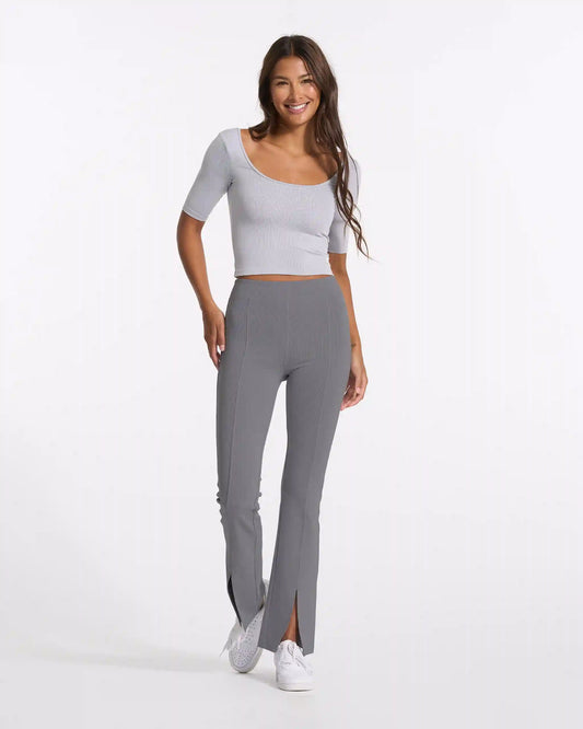 Lux Rib Split Bootcut