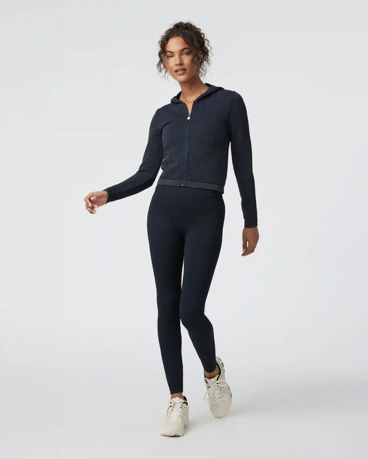Waffle Seamless Zip Hoodie