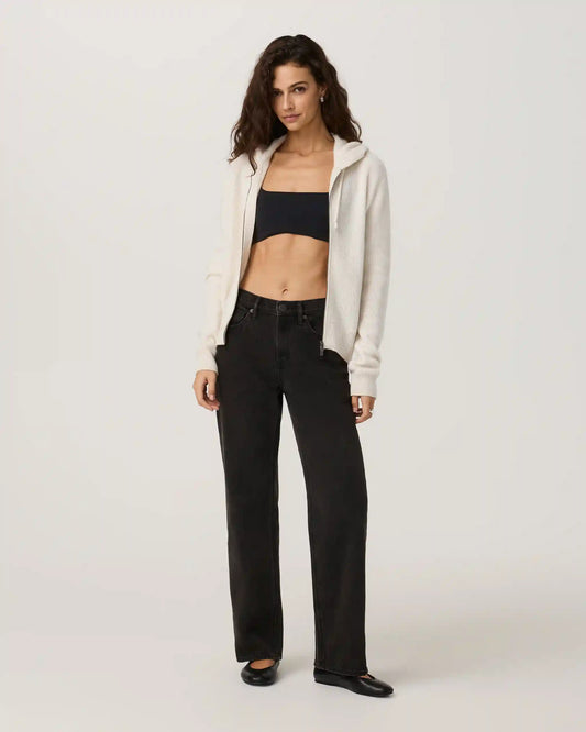 Émilie Cashmere Rib Double Zip